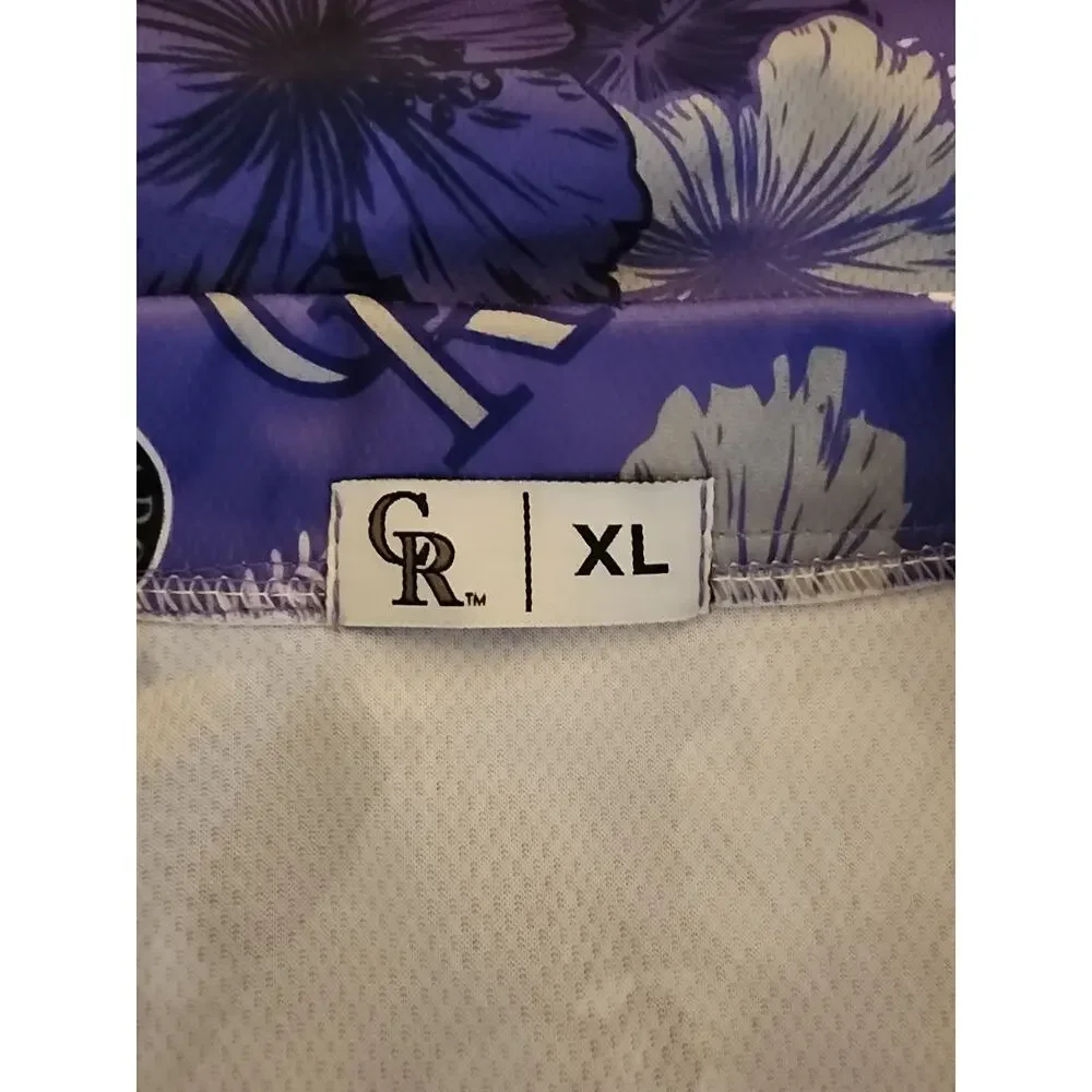 Colorado Rockies & Coca Cola MLB Shirt Mens XL Baseball Hawaiian Mascot SGA
